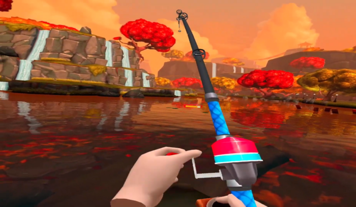 Screenshot of Bait! Gameplay, played on Oculus Quest 2