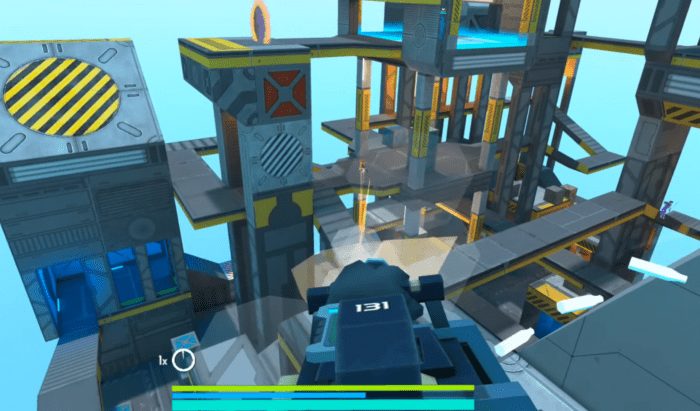 لقطة شاشة من لعبة Gun-Drainers ، لعبت على Oculus Quest 2